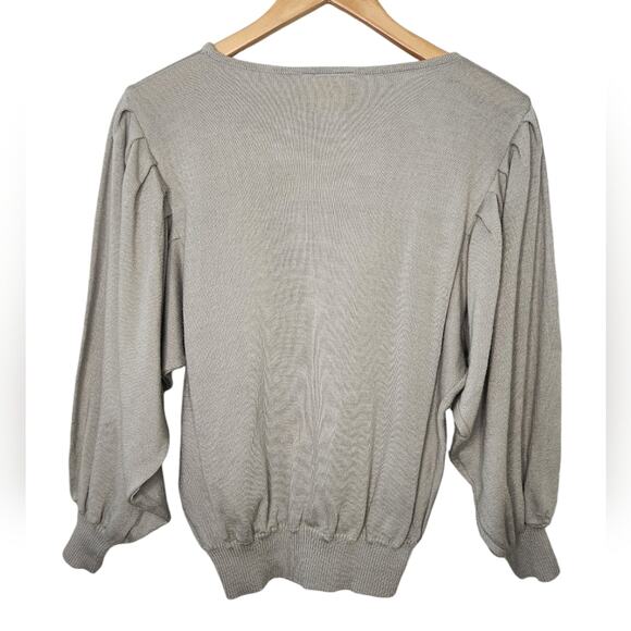 Vintage Butterfly Sleeve Embroidered Sweater 38 Medium - Picture 4 of 8